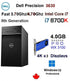 Fast 3.70Ghz-4.70Ghz Intel-i7-8700K Dell Precision 3630 PC 16GB 500GB SSD, 4.0GB Radeon Pro WX 3100 Blue Edition W10