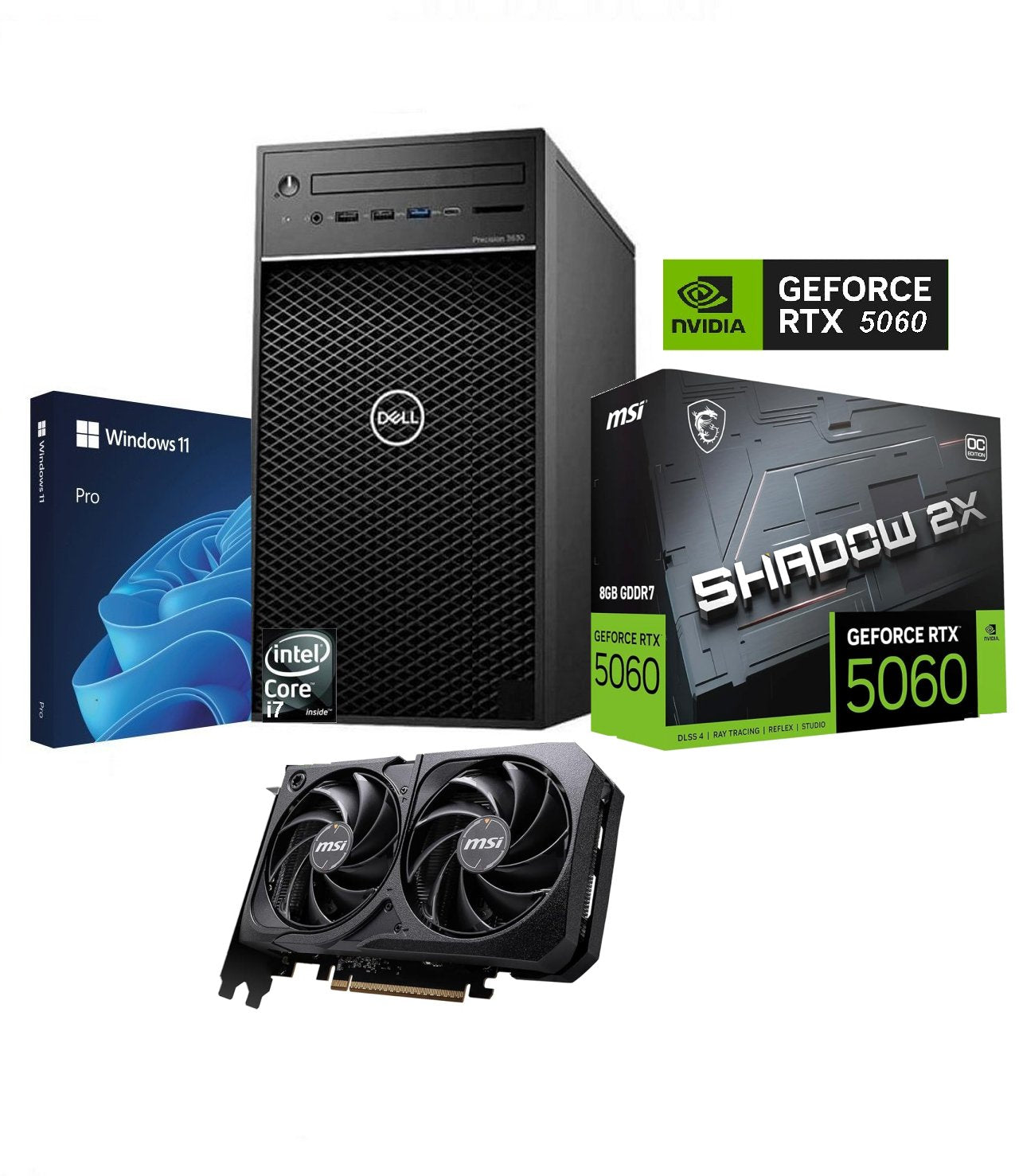 Fast 8 Core 3.00Ghz-4.70Ghz Intel-i7-9700 Dell Precision 3630 Gaming PC 16GB 1.0TB SSD, 8.0GB Nvidia Geforce RTX 4060 Gaming W11