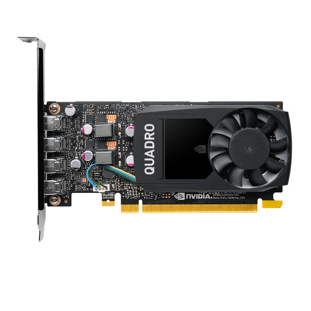 4GB NVIDIA Quadro P1000 Pro Series 5K PCI Express Quad Video Card
