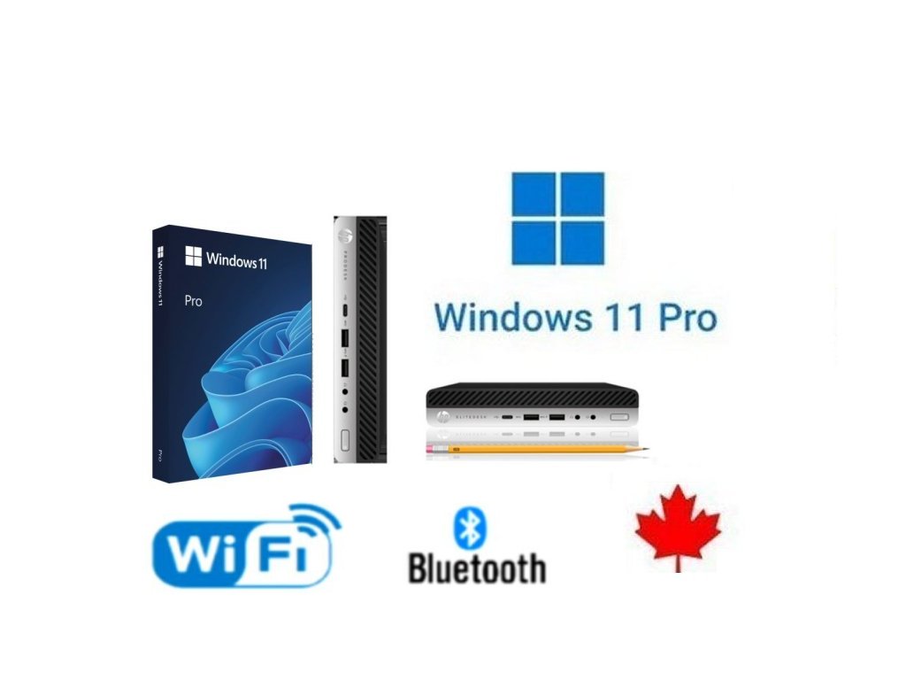 Fast 9th Gen 3.10Ghz-3.70Ghz Intel i3-9100T HP G5 Prodesk Tiny Wifi PC 16.0GB 2.0TB SSD, Windows 11 Pro