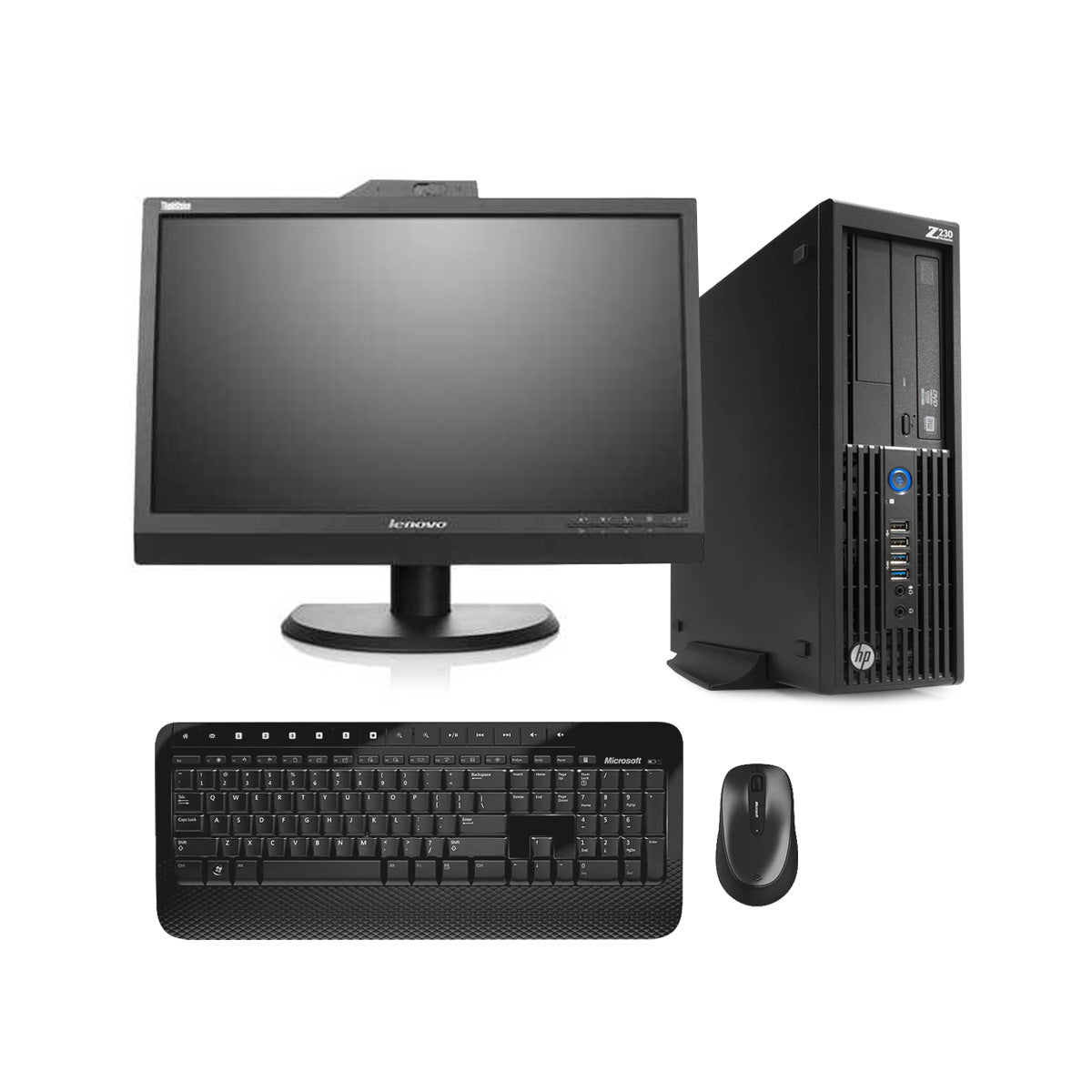 HP Z230 Workstation Pro SFF 3.40Ghz-3.80Ghz Intel Xeon E3 V3 Processor 16GB Ram 500GB SSD Refurbished Windows 10 Pro with 22" LCD Monitor Bundle