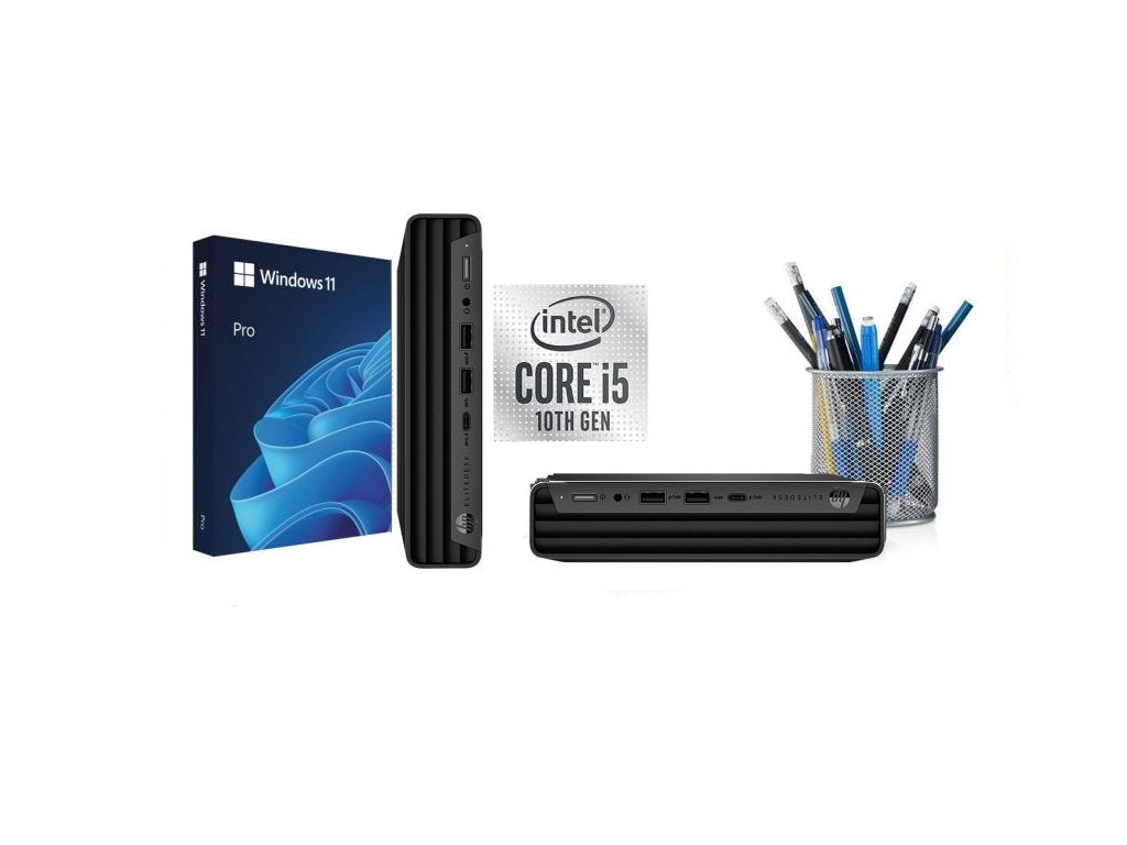Fast 10th Gen 2.30Ghz-3.80Ghz i5-10500T HP G6 Prodesk Tiny Wifi PC 16.0GB 256GB SSD, Windows 11 Pro