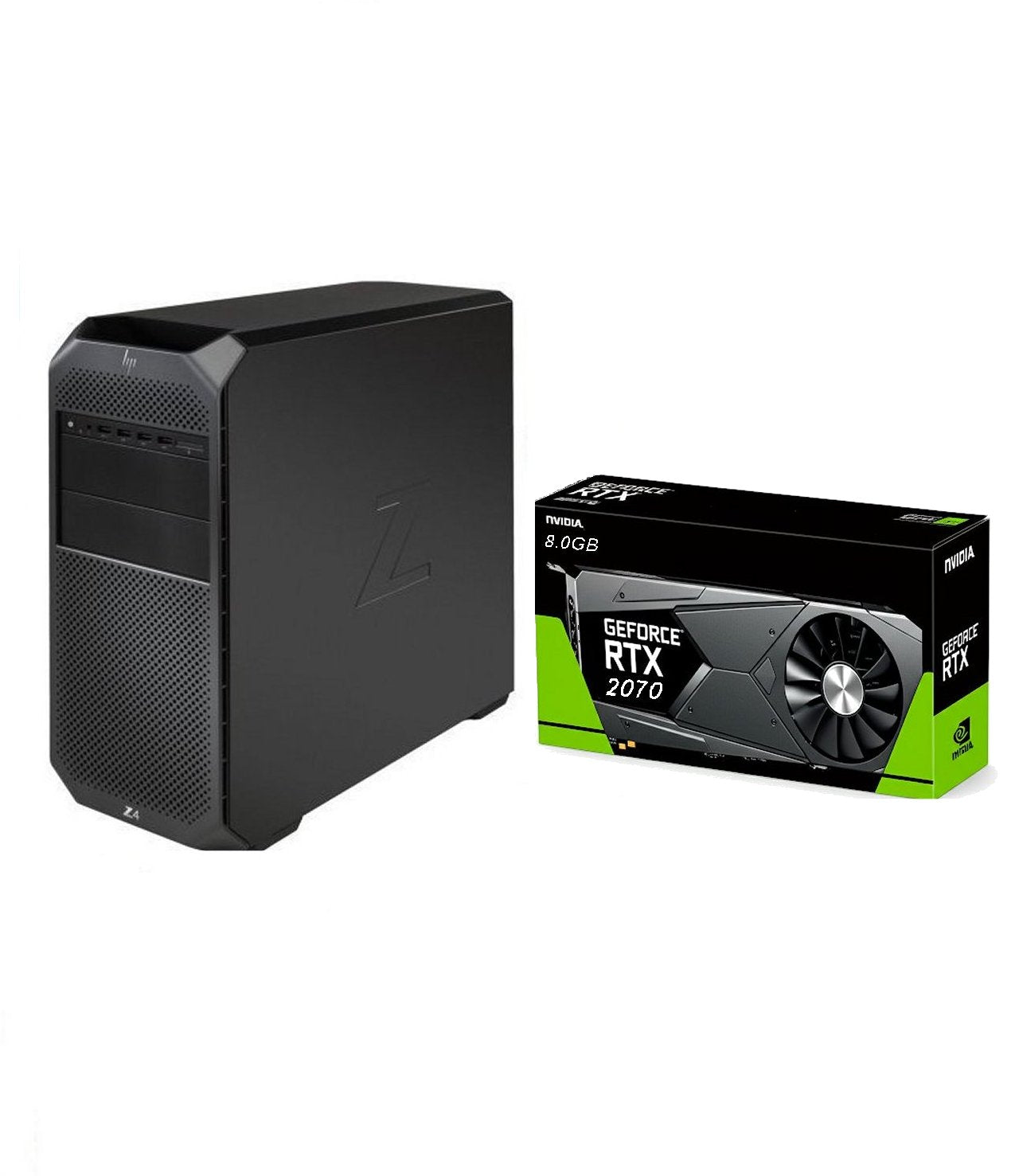 Fast 3.60Ghz-3.90Ghz HP Z4 Series Gaming PC 64GB 500GB SSD Storage, 8.0GB Nvidia Geforce RTX 2070 Gaming Windows 11 Pro